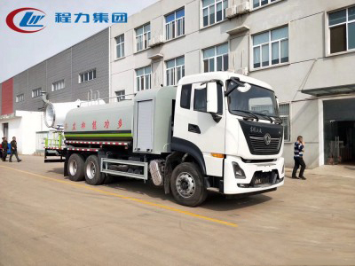 國(guó)六16方東風(fēng)天龍后雙橋抑塵車60-120米